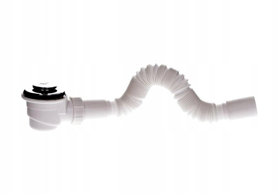 Siphon for a Deep Shower Tray, Flexible, Diameter 40