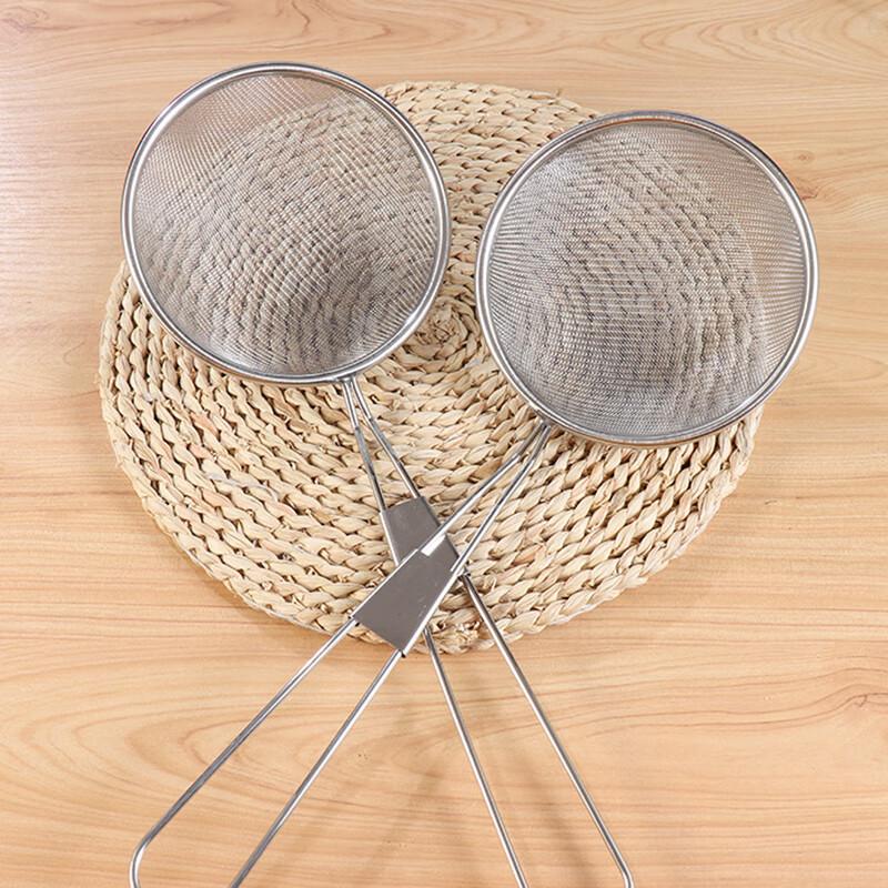 Stainless Steel Long Handle Slotted Spoon & Sieve