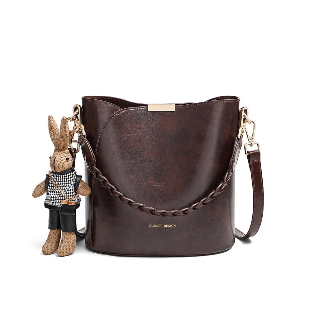 Bucket Bag 2025 New Autumn Winter Fashion Women's Bag Crossbody Bag High-end Luxury Commuter Shoulder Bag Tote Bag