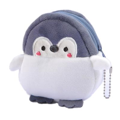 Plush Coin Purse Cute Penguin Design Convenient Multipurpose Practical Portable Coin Pouch