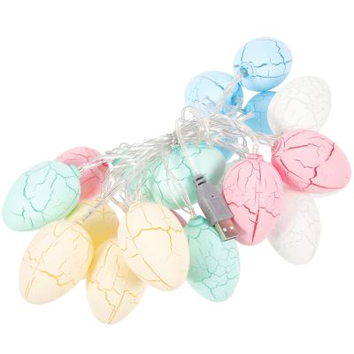 Easter LED Cracked Grain Egg Light String Eggs Shell Lamp String Home Decoration