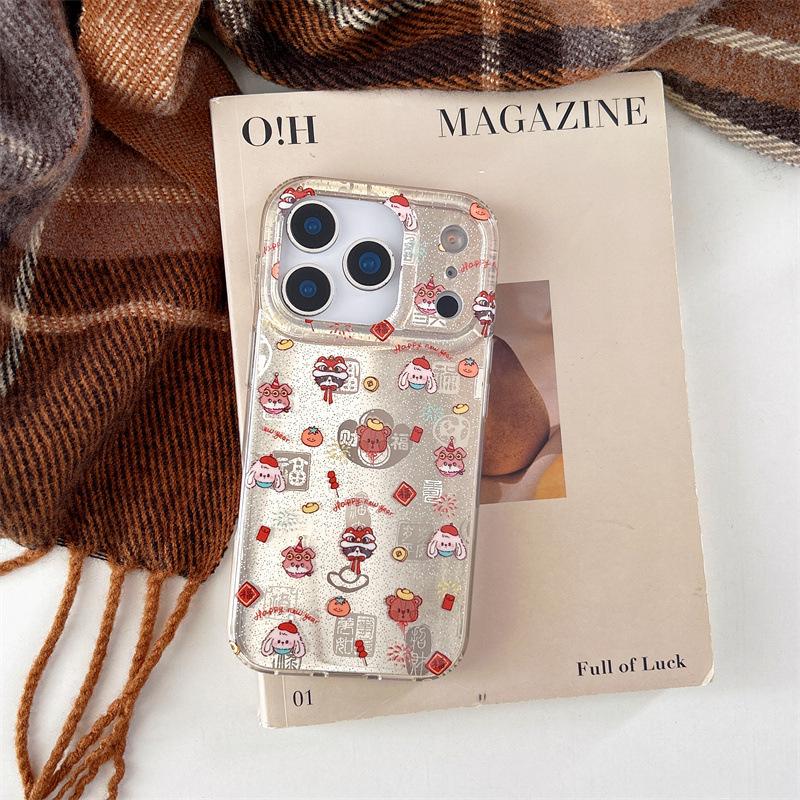 

Chinese Lion Dance Golden Ingot Phone Case for iPhone 17/16 Pro Max/15/14 iPhone 17