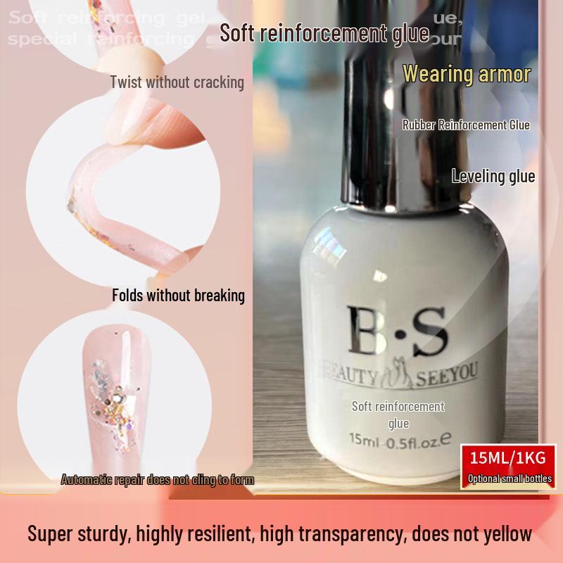 Reinforced Structural Adhesive Gel Polish for Press-On Nails