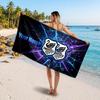 Swansea City FC Custom Beach Towel, Personalized Name Text Print, Football Logo Soft Quick‑Dry Towel Holiday Gift
