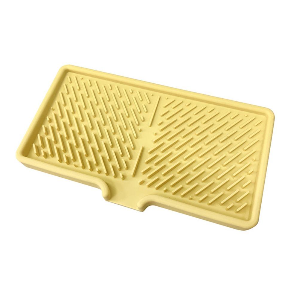 Non-slip Drainage Mat Silicone Sink Placemat Creative Dish Drying Mat for Kitchen Utensils