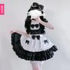 Black Pussy Maid Outfit Cosplay Sexy Cute Maid Outfit Japanese Cosplay Cos Outfit Dress Skirt