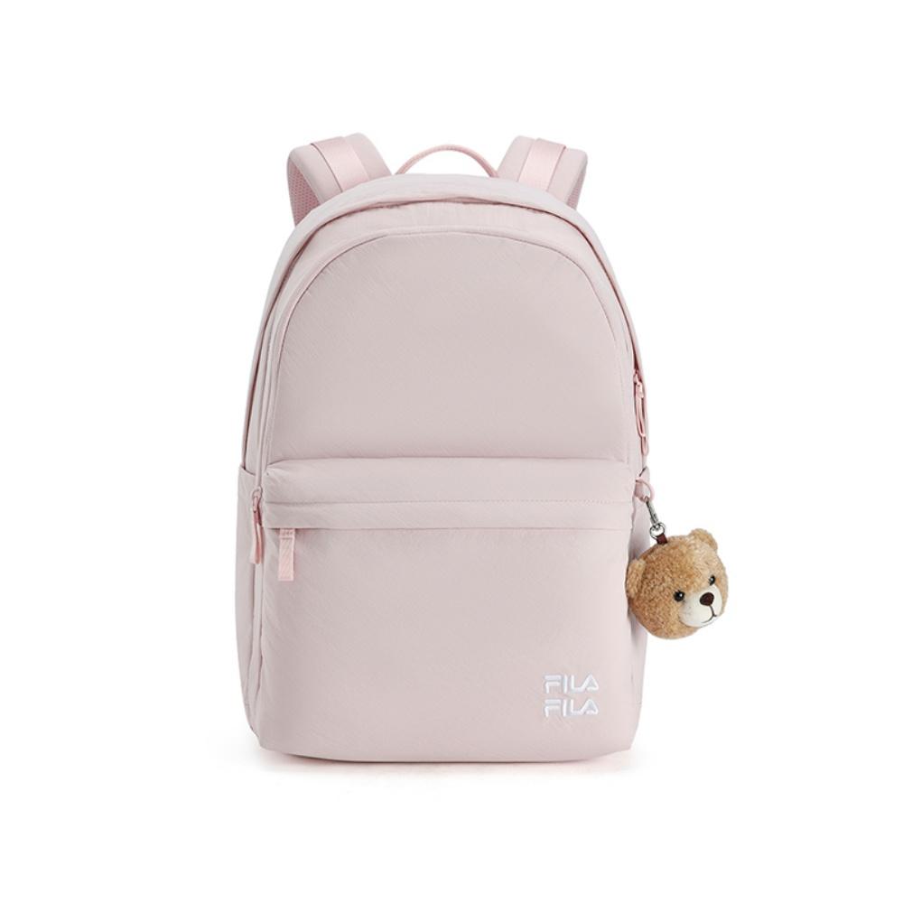 FILA Original Colorful Fashion Vintage Cute Bear Daily Simple Casual Travel Versatile Lightweight Waterproof Fabric Backpack F13U539131FPK