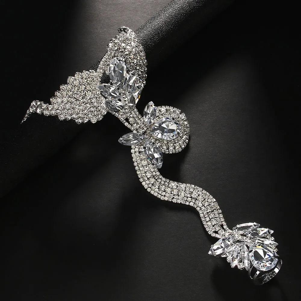 New Exaggerated Python Mitten Bracelet Fashion Trend Sparkling Novelty Jewelry Women's Bracelet