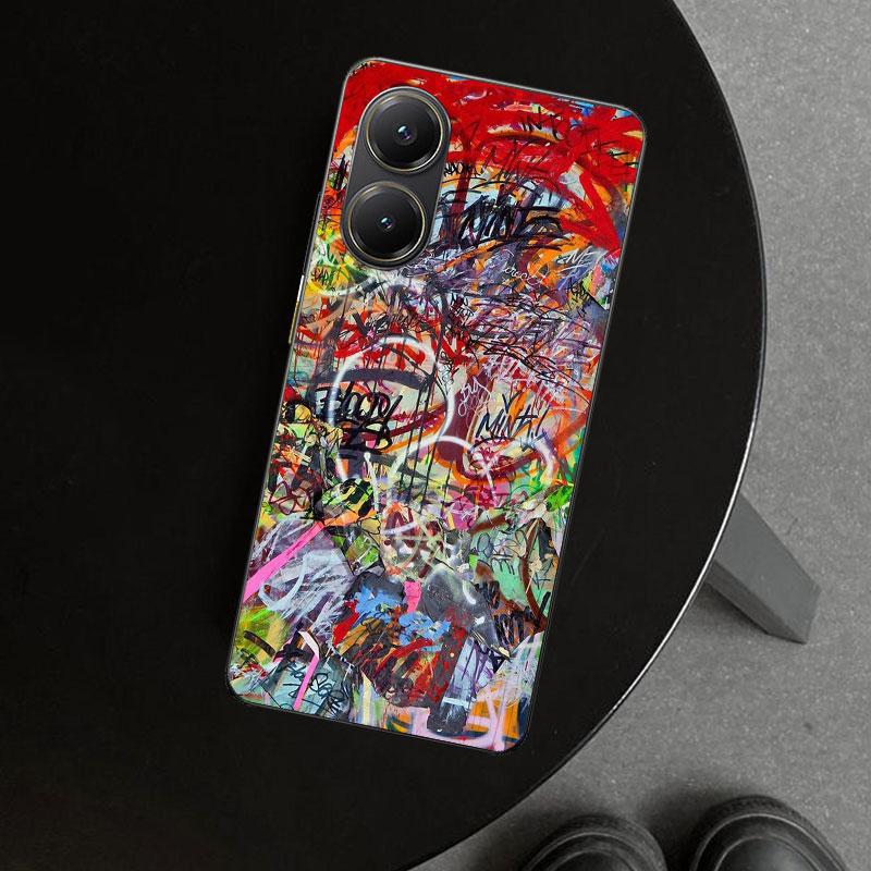 Graffiti Fashion Cool Phone Case Cover for Xiaomi Poco X6 X5 X7 Pro F7 Ultra Redmi 15C 15 13C 13 12C 12 10C 10 10A 9C 9A 9T 9 Co