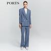 PORTS Women's Elegant Wool Suit Trousers