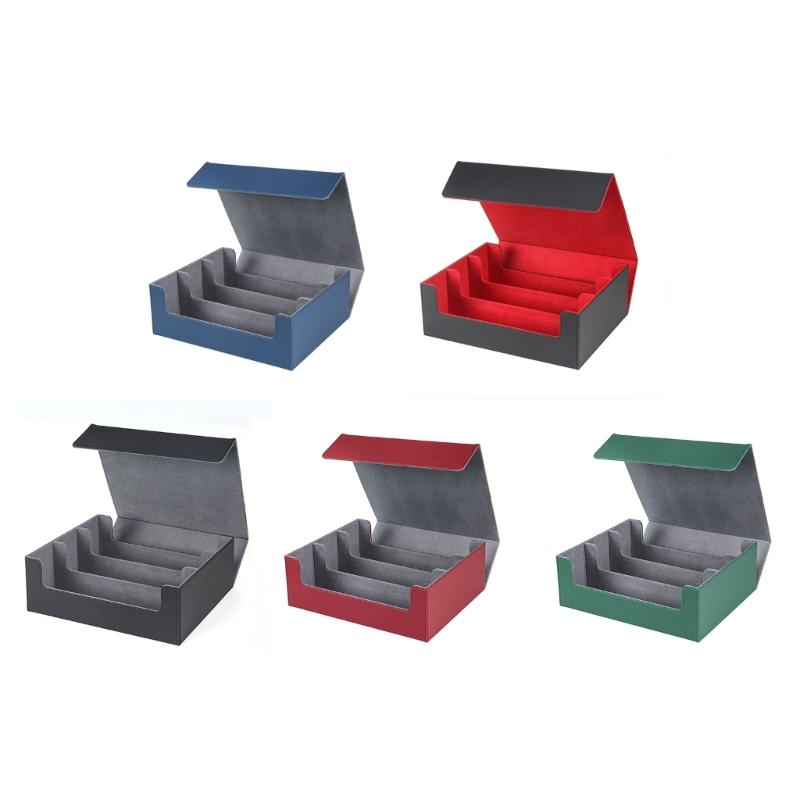 Versatile Card Storage Box with Strong Magnetic Closure for Collect Enthusiasts