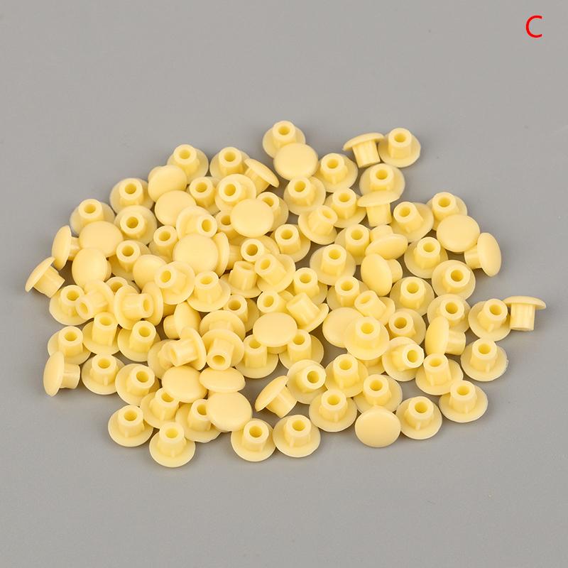 

100Pcs 5mm Furniture Hole Covers Decor Plastic Screw Cap Cabinet Drill Hole Dust Plug Grommet Hardware Practical Fitting