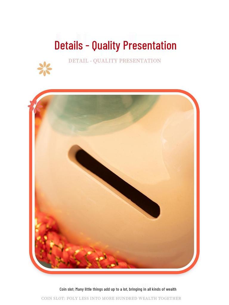 Lucky Cat Ceramic Piggy Bank | Creative Japanese Ornament | Cute Mini Gift for Birthdays or Store Opening