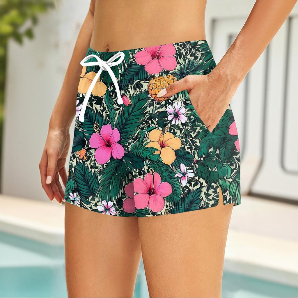 Women's Printed Split Swimsuit Sport Swimsuit Two-Piece Set