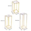 New Shiny Metal Iron Rectangle Square Frame Backdrop Gold Wedding Arch Gold-Plated Geometric Flower Stand Home Decoration Gold