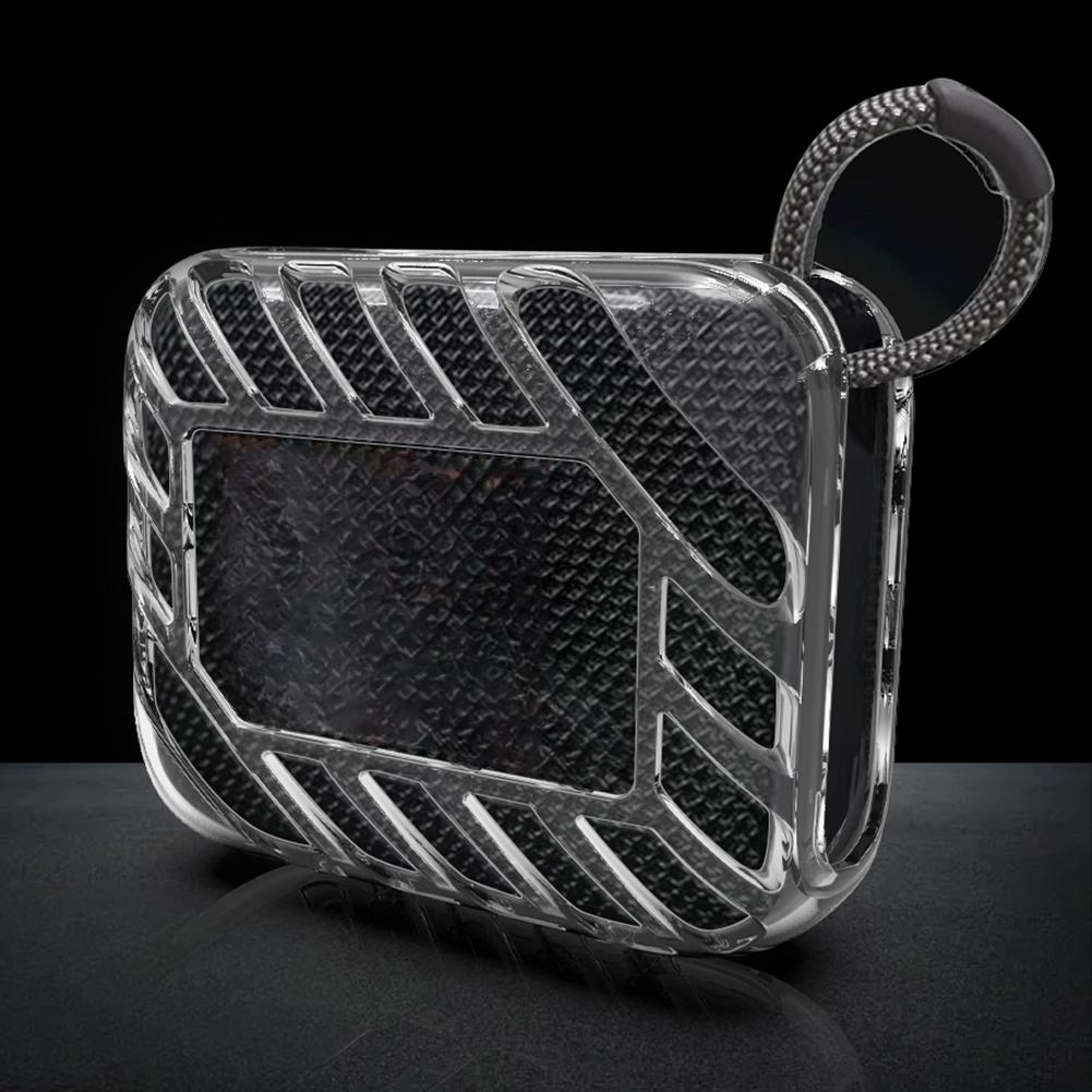 TPU Cover Case Anti-Drop Transparent Case Shockproof Carrying Sleeve Protective Case for JBL Go4 Wireless Speaker