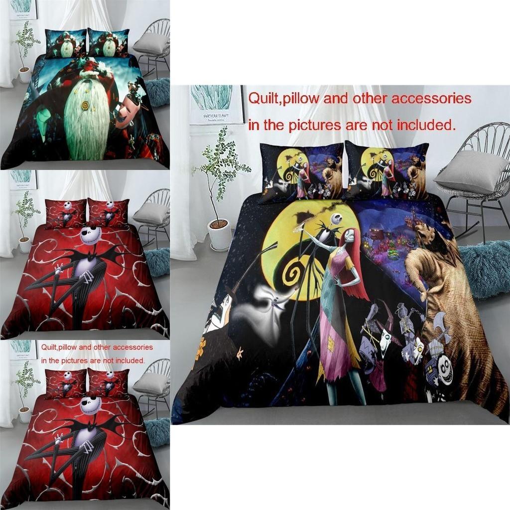 The Nightmare Before Christmas Bedding Set Duvet Cover Pillowcase Soft Material Us/eu Sizes