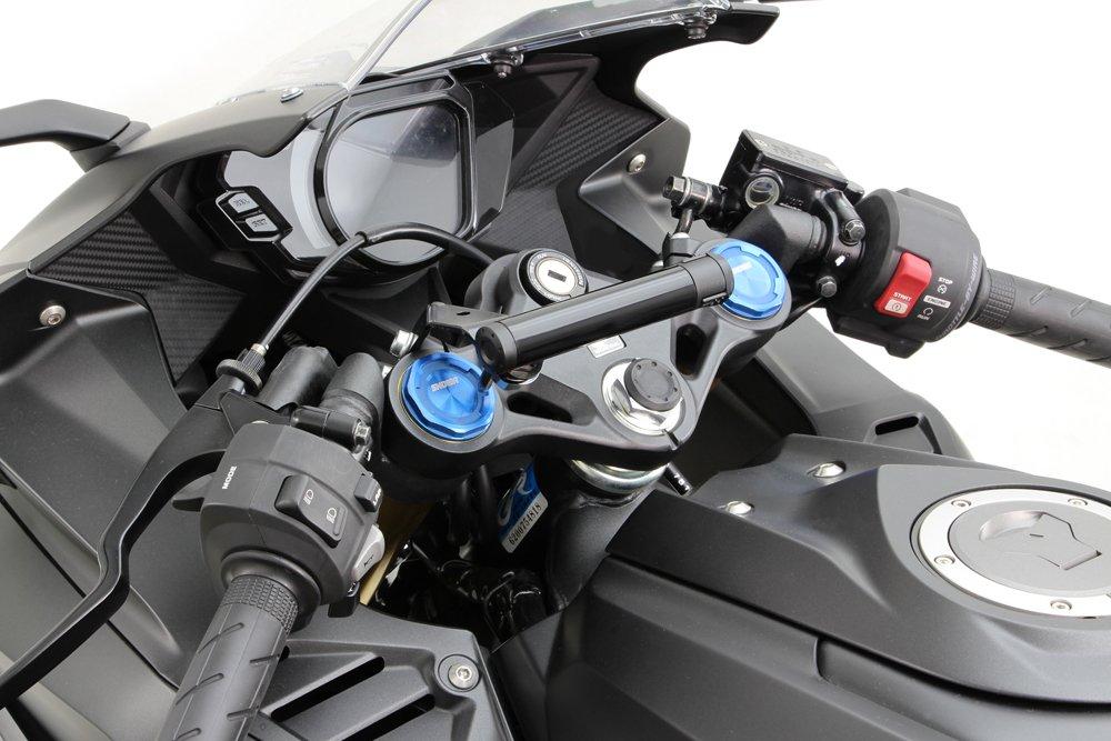 HURRICANE Clamp with USB Power for CBR250RR HU1026B Bar, Black, Supply, (MC51)