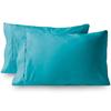 2Piece Brusheds Microfiber Queen Pillowcases Stains Resistant with Envelope Style for Bedroom Elegances