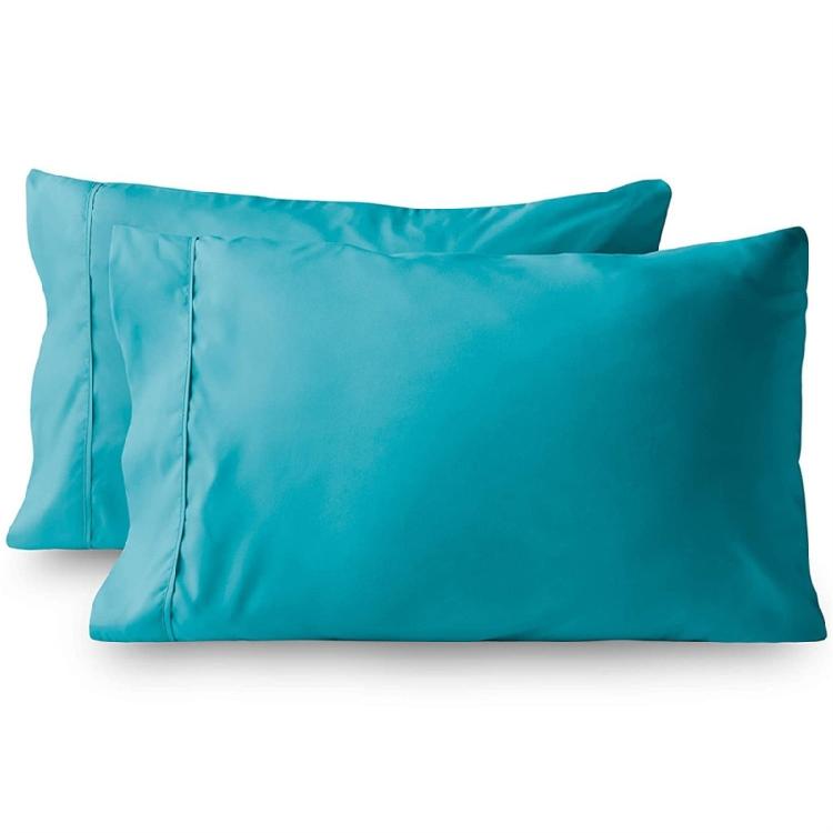 2Piece Brusheds Microfiber Queen Pillowcases Stains Resistant with Envelope Style for Bedroom Elegances