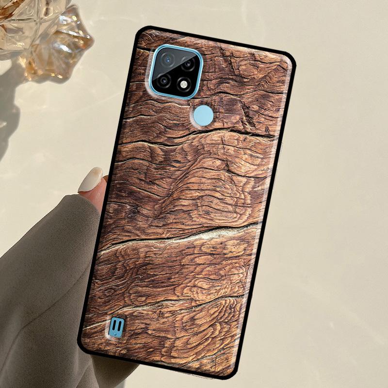 Pattern Wood Textures For Realme GT 7 Pro GT 6T 6 5 C67 C61 C55 C53 C51 C21Y C25S C75 10 11 12 13 14 Pro Plus Case