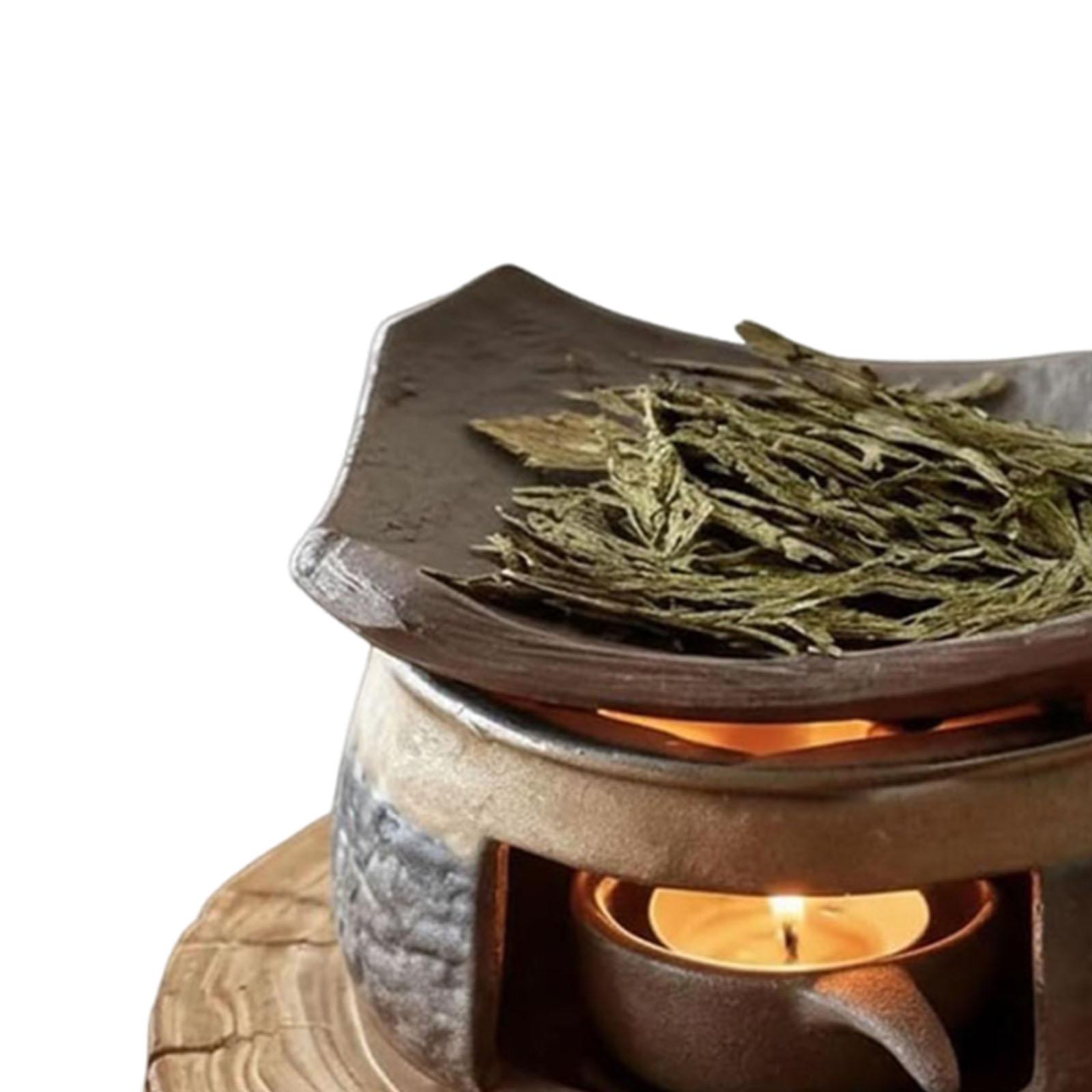 

Ceramic Aromatherapy Stove Essential Oil Burner with Tealight Holder Wax Melts Warmer for Home Office Bedroom Decor China Mainland