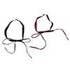 Stylish Long Bowknot Choker Black/Wine Necklace Lady's Trendy Velvety Clavicular Chain Chic Choker Neck Jewelry