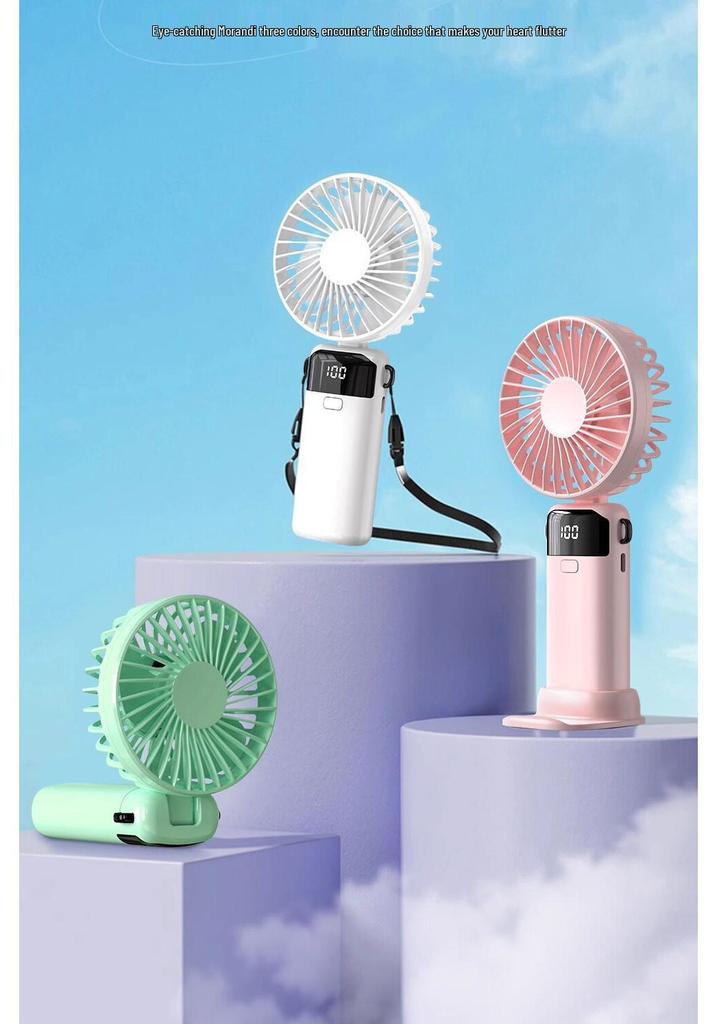 2026 Model Handheld Mini Fan: Rechargeable, Ultra-Quiet, Portable Desk Accessory