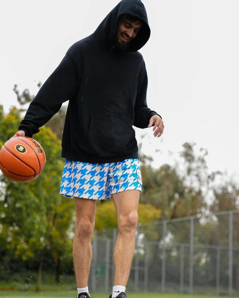 Herren Sommer Schnelltrocknende Mesh Basketballshorts für Sport und Fitness