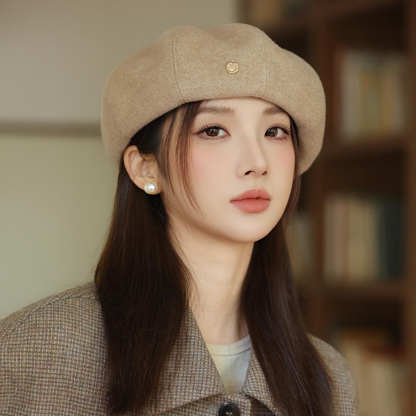 

Осенне-зимний берет женский ретро шляпа художника модная шляпа газетчика с анисом звездчатым шляпа-тыква One Size легкие хаки