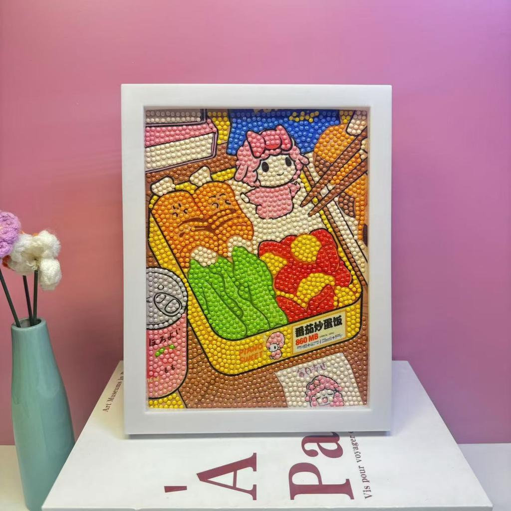 17 * 22Cm Cartoon Diamond Painting Children'S Puzzle Handmade Diy Year Of The Horse Living Room Sticker Decorative Painting