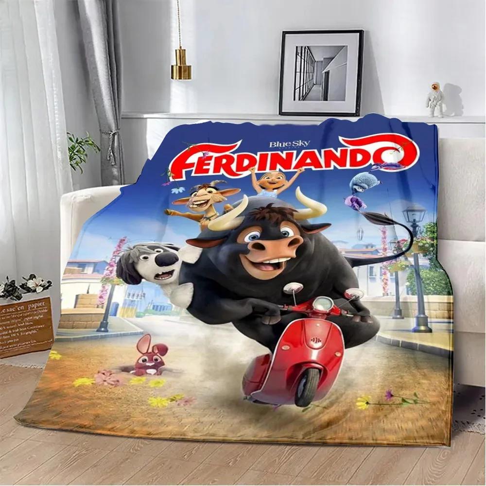 

Ferdinand cartoon Printed Blanket Picnic Blankets Warm Blanket Soft and Comfortable Blanket Home Travel Birthday Gift 30x40in
