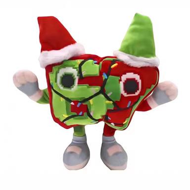 

25cm No Code Festive 67 Plush Steal A Brainrot Xmas Doll Anime Peripherals Gentle Doll Collection Room Decoration Kid Gifts 25cm
