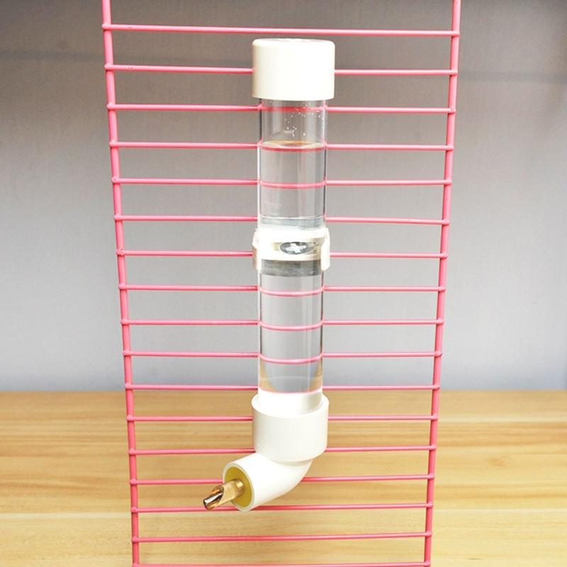 No Drip Small Animals Water Bottle Automatic Water Feeder Dispenser for Birds Ferret Rabbit 130ml No Mess for Cage