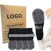Zhuji Anti-Rutsch-Socken für mittelgroße bis große Hunde und Katzen - Haustier-Schuhe für drinnen und draußen