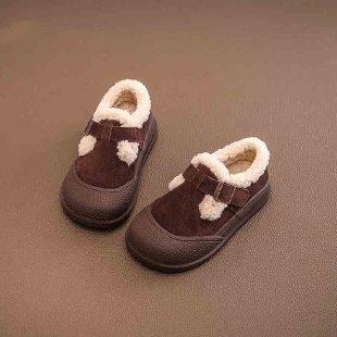Kids Fleece Lined Warm Winter Children Plush Snow Boots Casual Unisex Kids Footwear