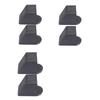 2Pcs Fitness Equipment End Caps Foot Cover Protectors Plastic Square Tube Sleeve Gym Equipment Square End Caps Enduring