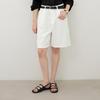 KELLY DONAHUE Essential Cotton Half Pants White