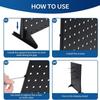 1Set Iron Jewelry Stand Holder Metal Perforated Panel Nail Board New Display Shelves