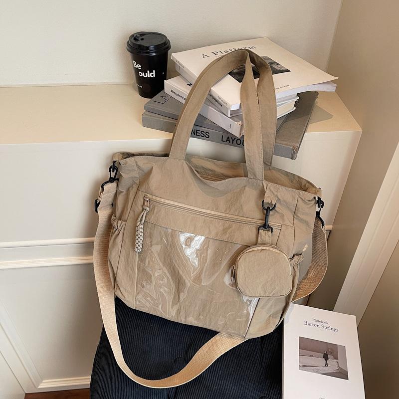 

Большая сумка женская новая модная универсальная наплечная сумка большой вместимости сумка-тоут для учебы и работы сумка-мессенджер хаки