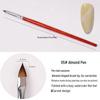 Wooden Handle Nail Art Pen Set - Brushes for Salons, Liner, Round Head, Gel Polish, Carving, Gradient, Smudge.