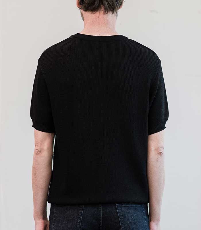 BLACKBROWN Round Summer Knit [Black]