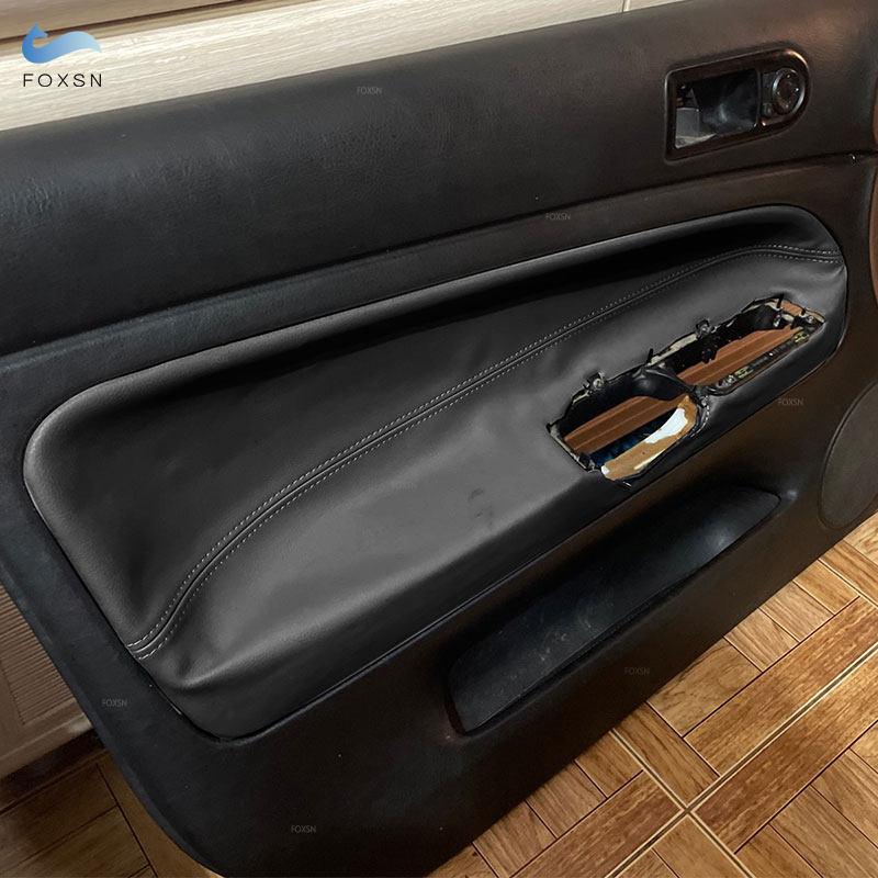 Car Inner Door Handle Armrest Panel Cover Accessories Trim For VW Passat B5 1998 1999 2000 2001 2002 2003 2004 2005 PU Leather