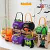 Trick or Treat Halloween Candy Bag Gifts Pouch Stuffed Cotton Tote Bags Pumpkin Candy Bucket Gift