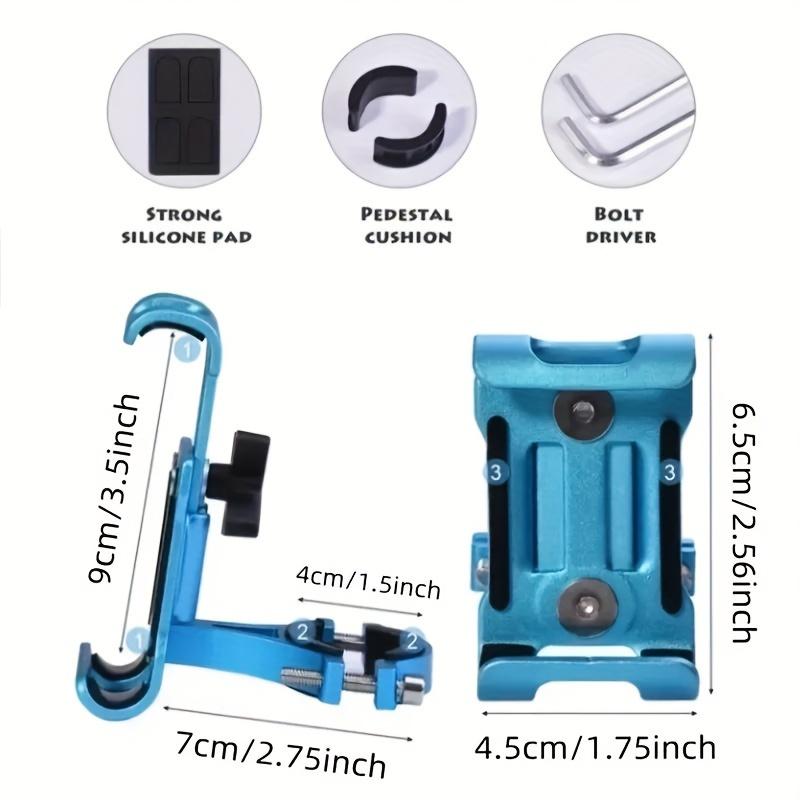 Aluminum Alloy Bicycle Fixed Bracket, Mobile Phone Holder, Cycling Bicycle Electric Battery Bike, Rotating Mobile Phone Holder, Navigation Bracket