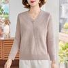 Yuzhaolin Women's V-Neck Floral Knit Cardigan