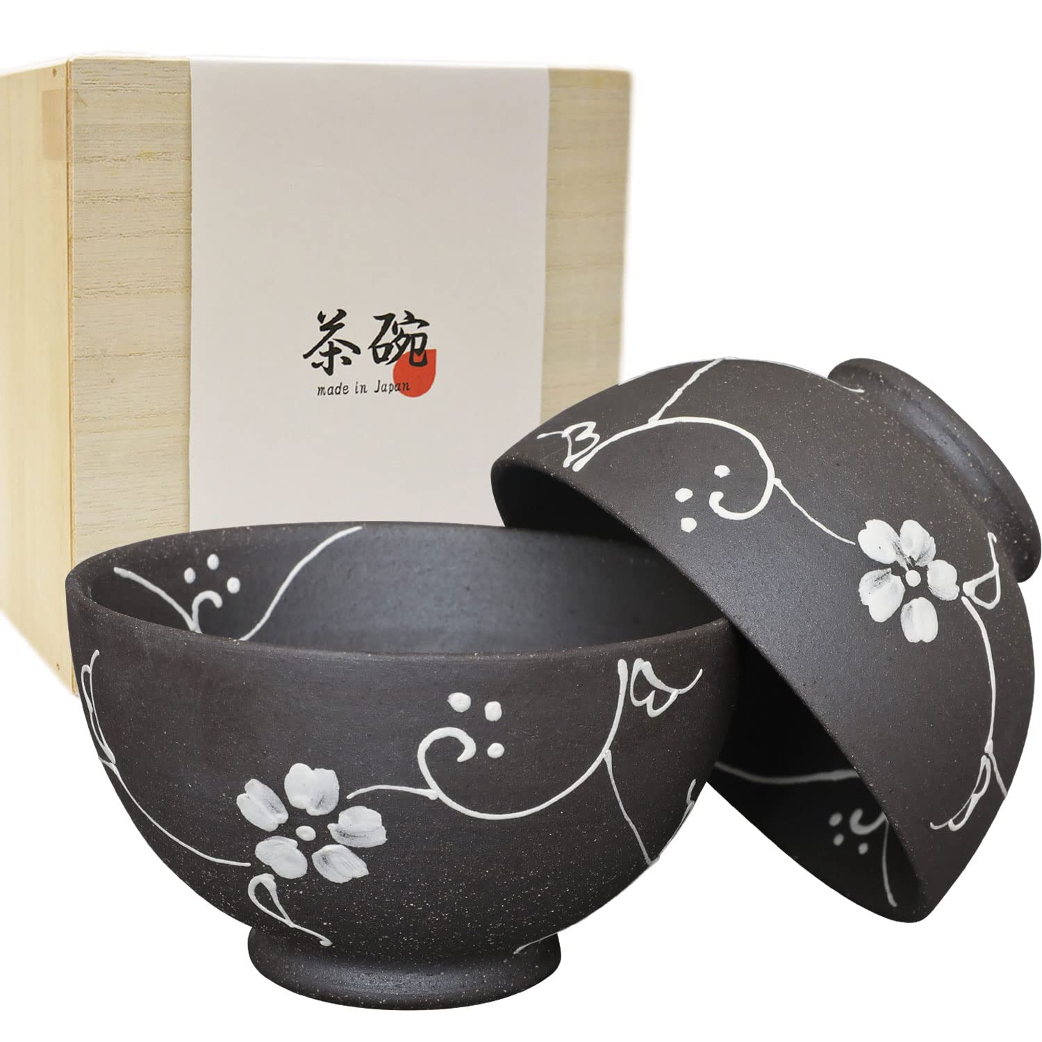 

пиалы подарок посуда Арита пара пиал печь Хигасихара Якишимэ белый цветок арабеска Пиалы для риса Стильные Современные Элегантные Для пары Высокого класса