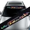 Letters Design Car Front Rear Windshield Colorful Reflective Sticker Decal Decor