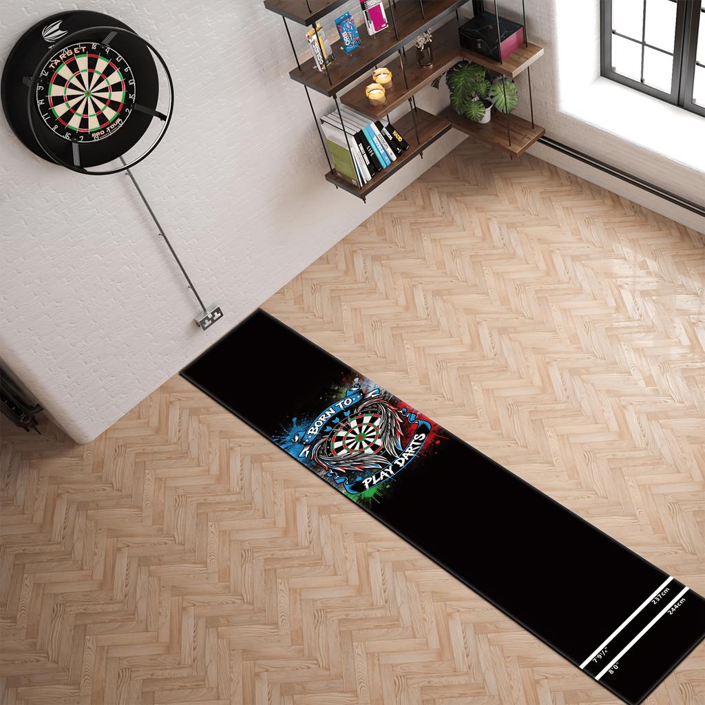 Covorașul de Darts Anti-Alunecare și Rezistent la Uzură Este Special Conceput Pentru Baruri de Acasă și Arcade de Jocuri. Este o covoraș de darts ușor de curățat