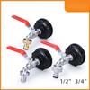 IBC Tank Tap Adapter Nipple S60X6 Thread 15mm Garden Hose Quick Connect Faucet Alloy Tank 1000 Liter IBC Tank Valve Fitting